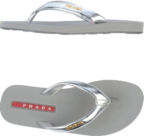 prada silver flip flops|prada double buckle suede sandals.